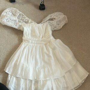 Adorable white dress.